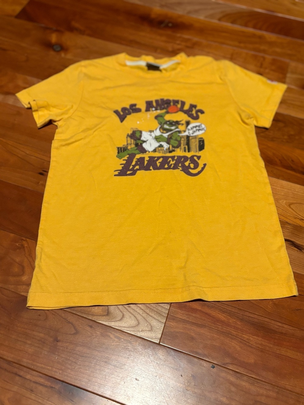 HOMAGE Yellow Los Angeles Lakers Graphic Kids Tee